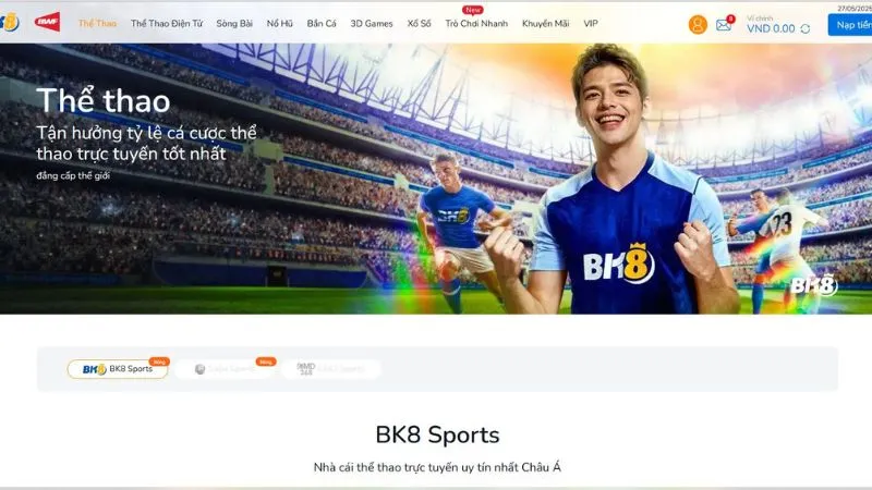BK8 liên kết cùng nhiều nhà cung cấp sảnh thể thao uy tín