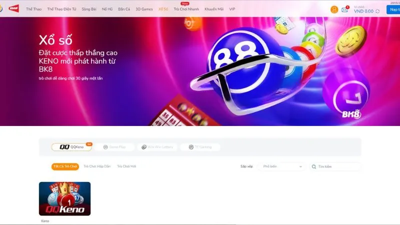 Chơi lô đề xổ số BK8 với tỷ lệ thưởng cao, bảo mật tốt
