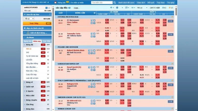 Kèo cược hấp dẫn nhà cái cung cấp cho người chơi