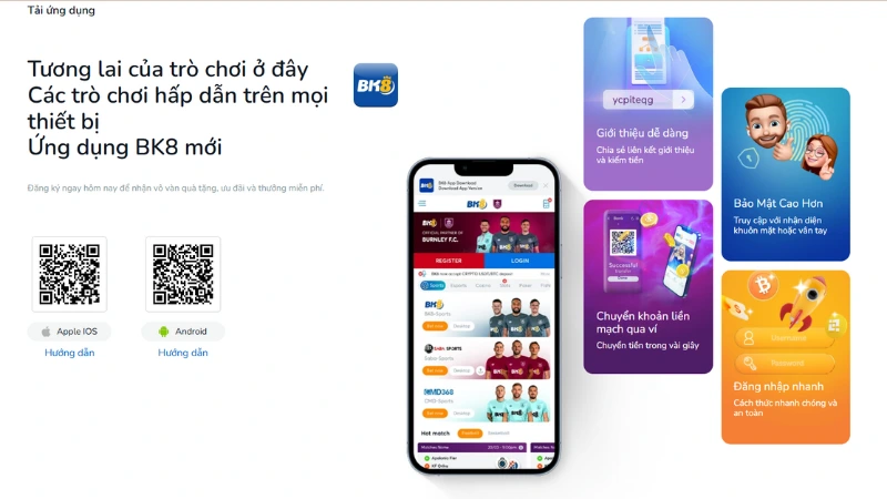 Tải App BK8 – Hướng Dẫn Cài Đặt & Giải Trí Không Giới Hạn